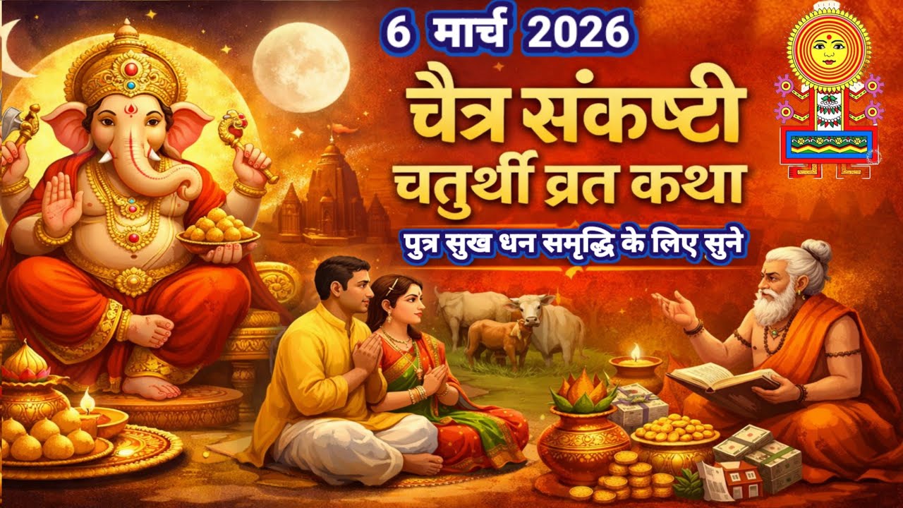 संकष्टी चतुर्थी व्रत कथा | Chaitra sankashti Chaturthi vrat Katha | Ganesh Chaturthi Vrat Katha