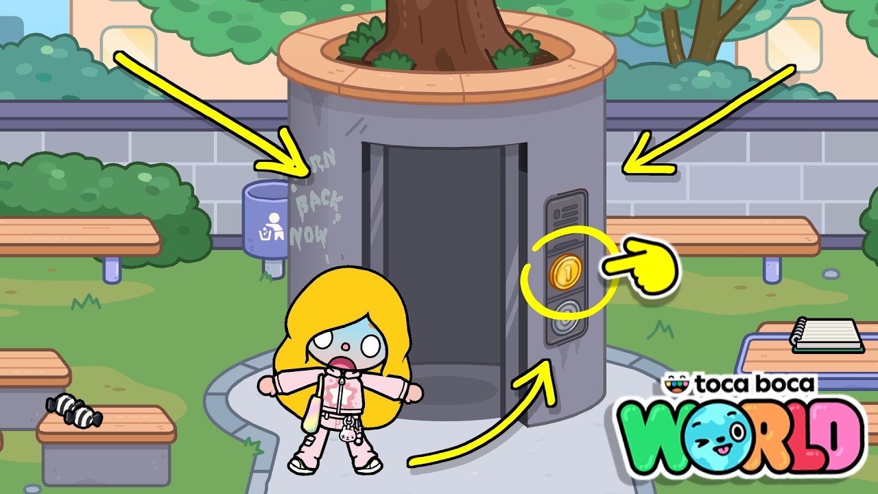 SECRET ELEVATOR IN THE SCHOOL YARD! / TOCA BOCA WORLD / HAPPY TOCA