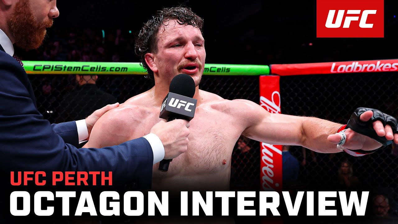 Интервью с Джеком Дженкинсом в Октагоне | UFC Perth