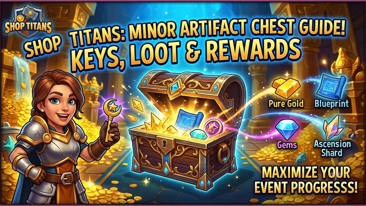 Shop Titans Minor Artifact Chest Guide: How to Get Keys, Best Loot, & Rewards Revealed! (15)