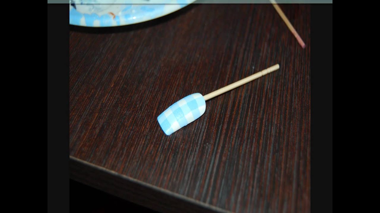Wizard of Oz Dorothy's Gingham Dress nail design