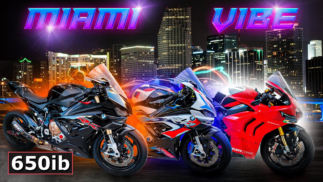 BMW M 1000 RR SPITS 🔥 Racing Ducati Panigale V4 R in Miami!