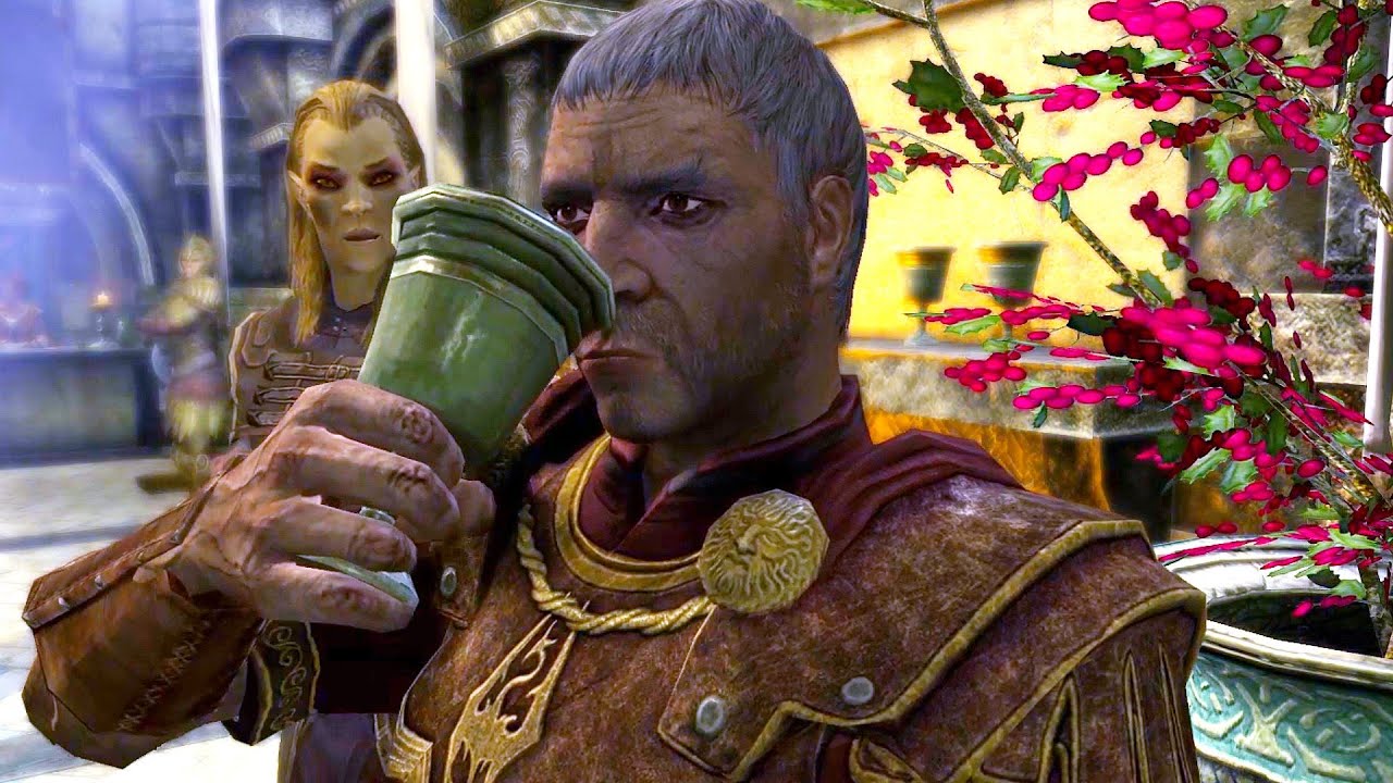 First time I see General Tullius at Thalmor party. Skyrim Anniversary Edition