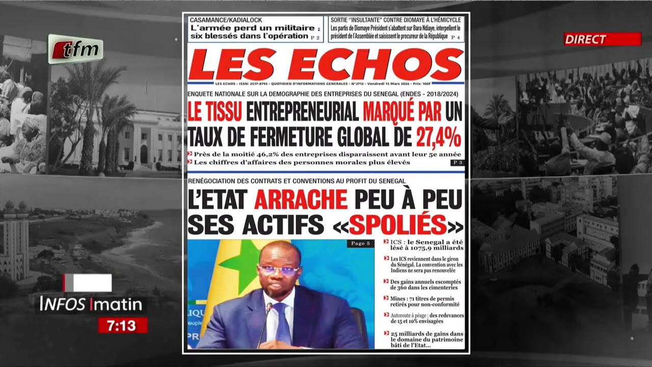 Yenekay yi ak Malick THIANDOUM - Infos matin du 13 Mars 2026