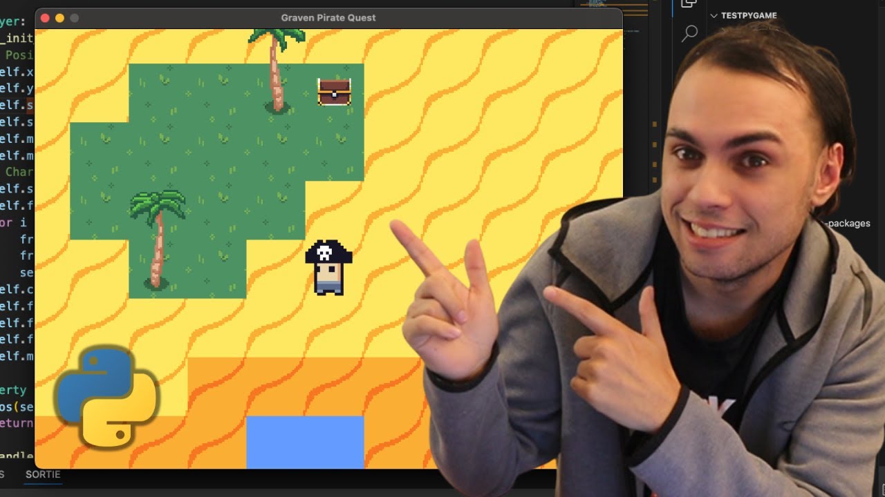 Comment créer un JEU en Python ? PirateQuest #1