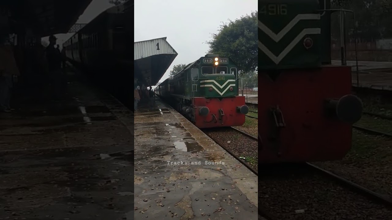 135UP Chenab Express || #shorts || Mandi Bahauddin || Tracks and Sounds