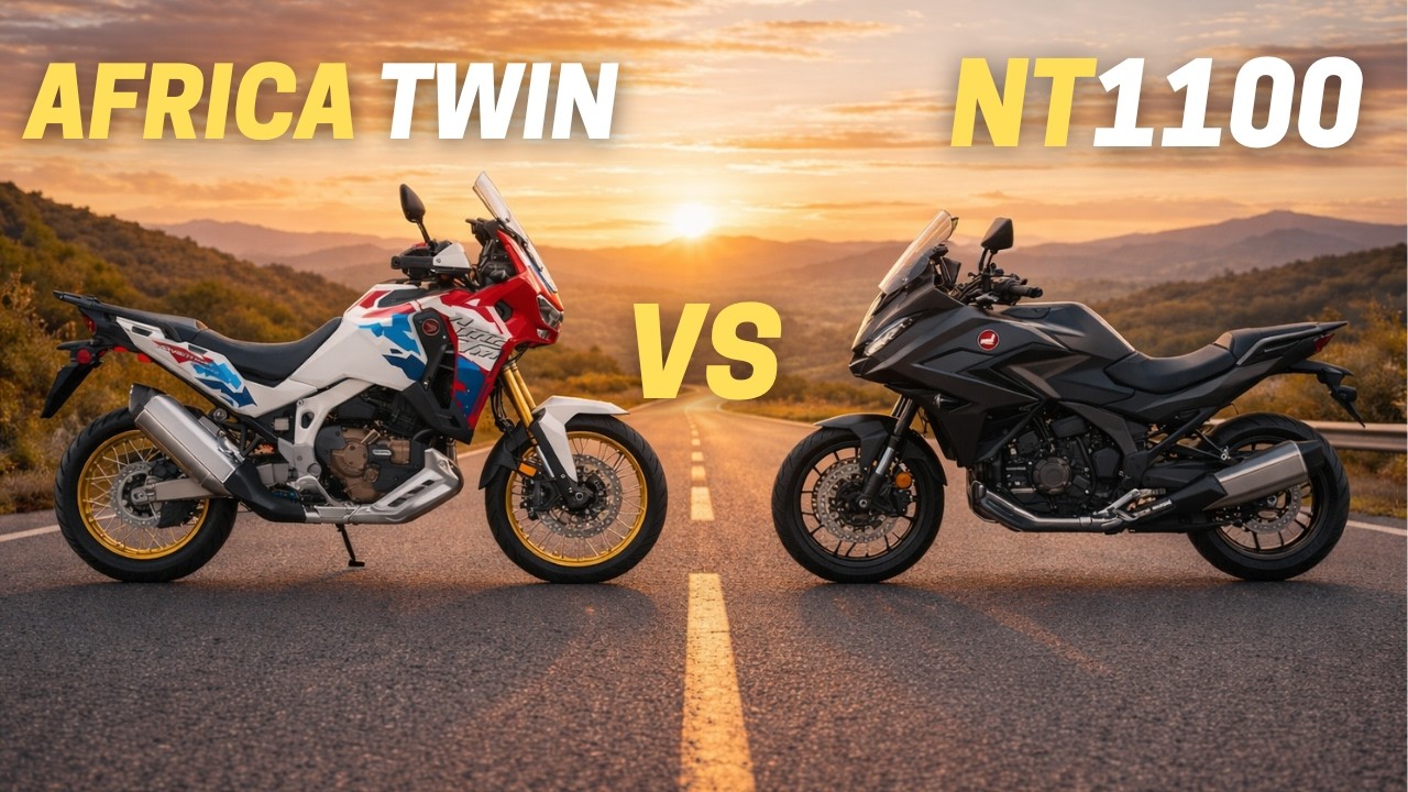 Сравнение Honda NT1100 DCT 2026 года и Honda Africa Twin DCT 2026 года.