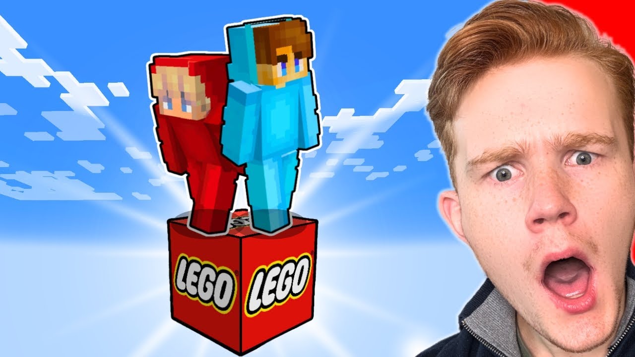 Överlever På ETT LEGO BLOCK I Minecraft!