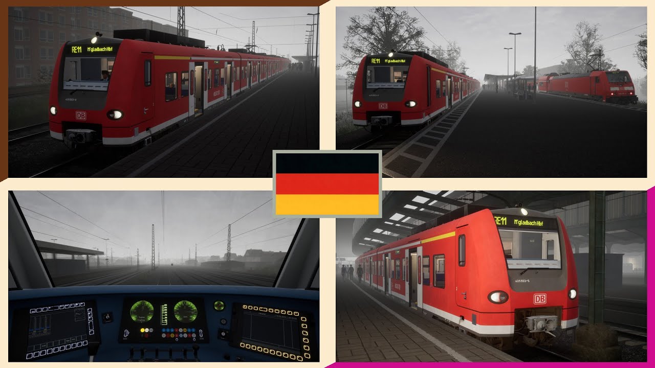 DB BR425 cab ride from Bochum to Duisburg ~ Train Sim World 2