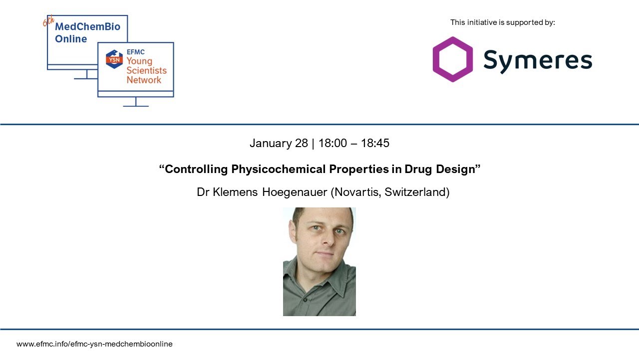 Controlling Physicochemical Properties in Drug Design - Dr Klemens Hoegenauer (Novartis, CH)