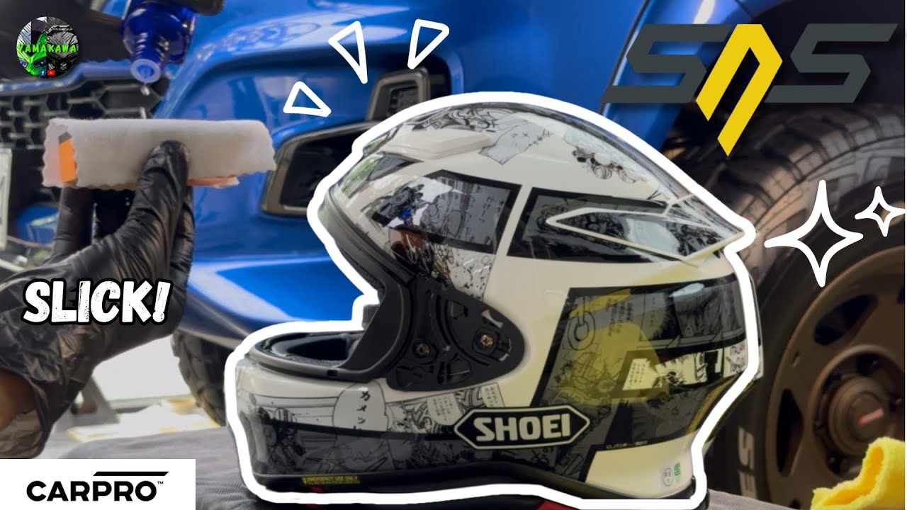 Helmet Ceramic Coating | Process & Benefits | Shoei Z8 Bari Bari Densetsu