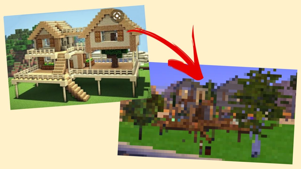 I Built A Minecraft House In The Sims 4