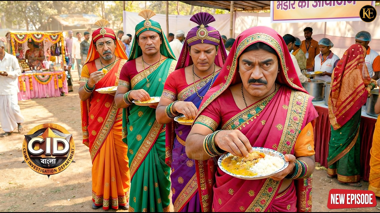 সিআইডি টিম নারীদের পোশাক পরে ভোজে এসেছিল! খুনি থালায় ছিল না, তাদের চোখে ছিল। নতুন পর্ব BANGALA 2026