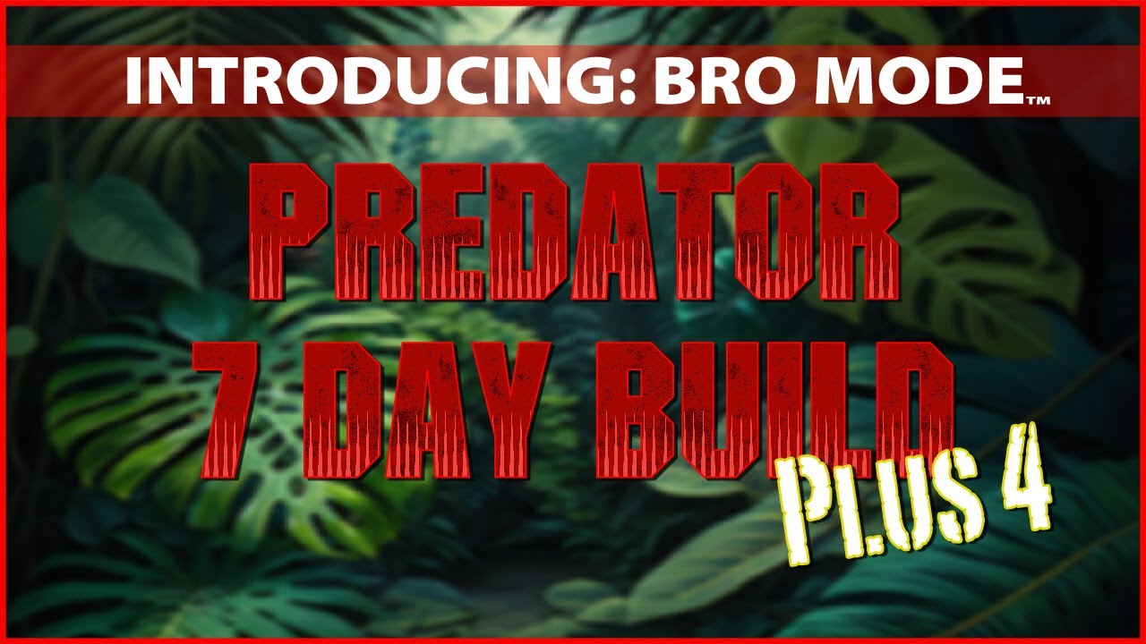 Predator Pinball - 7 Day Build (Plus 4 - Warning: Very Offensive Language!)
