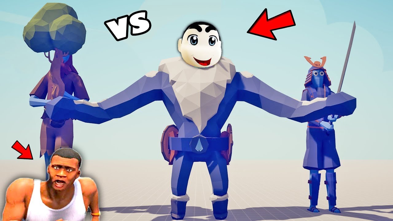 SHINCHAN ARMY vs AMAAN ARMY in BATTLE | shinchan and franklin fight| Totally accurate battle sim TAB