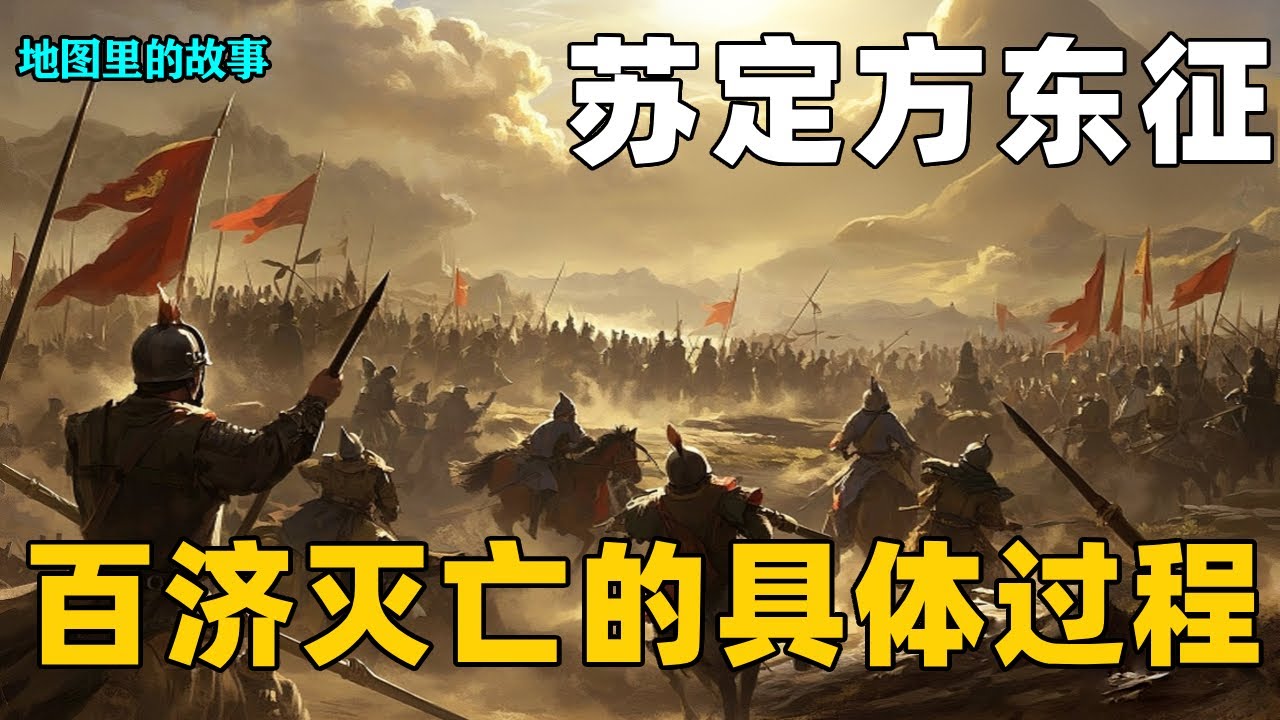【三维地图】三维地图讲解&mdash;&mdash;苏定方东征，及百济灭亡的具体过程 #苏定方 #百济 #高句丽 #