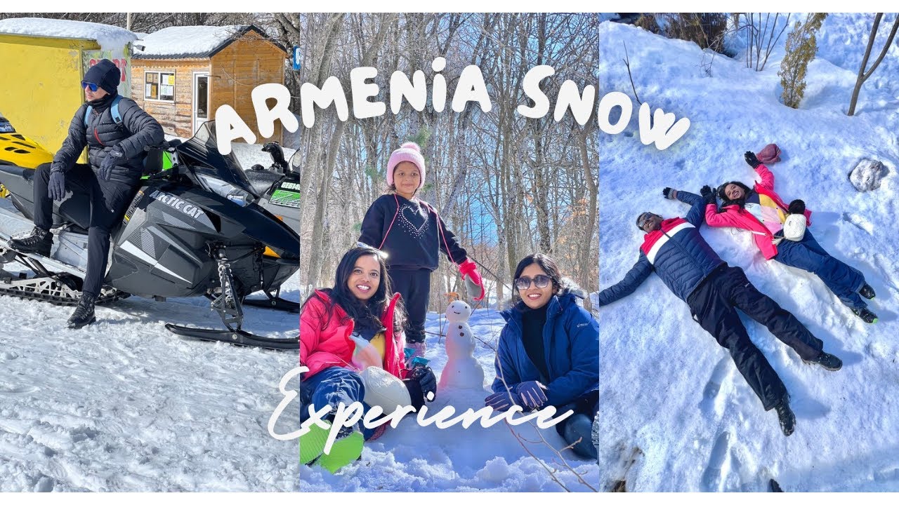 First Snow Experience in Armenia | ആദ്യത്തെ മഞ്ഞു എക്സ്പീരിയൻസ് | Tsaghkadzor | SnowMobile | Zipline