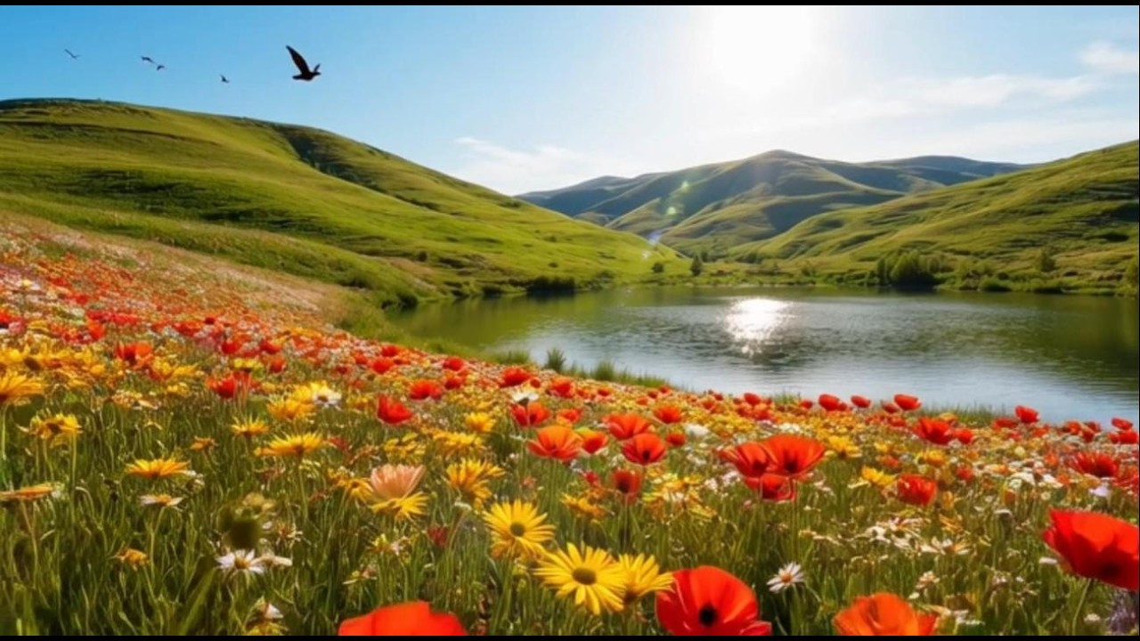 Relaxing Piano Music with Beautiful Nature Scenery 🌿 Peaceful Morning Music (10 Minutes)