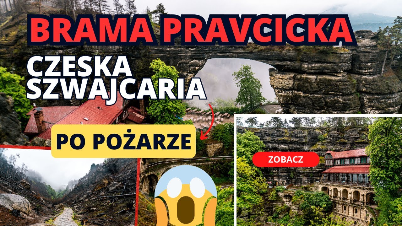 Tak wygląda Czeska Szwajcaria po pożarze 😧Skalna Brama Pravcicka i Sokole Gniazdo 🤩 piękne miejsce