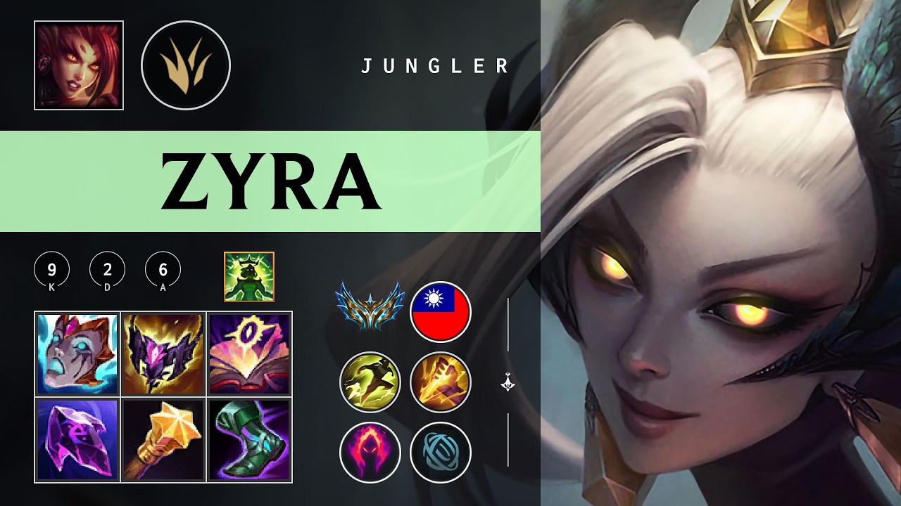 Zyra Jungle vs Nidalee - TW Challenger Patch 26.03