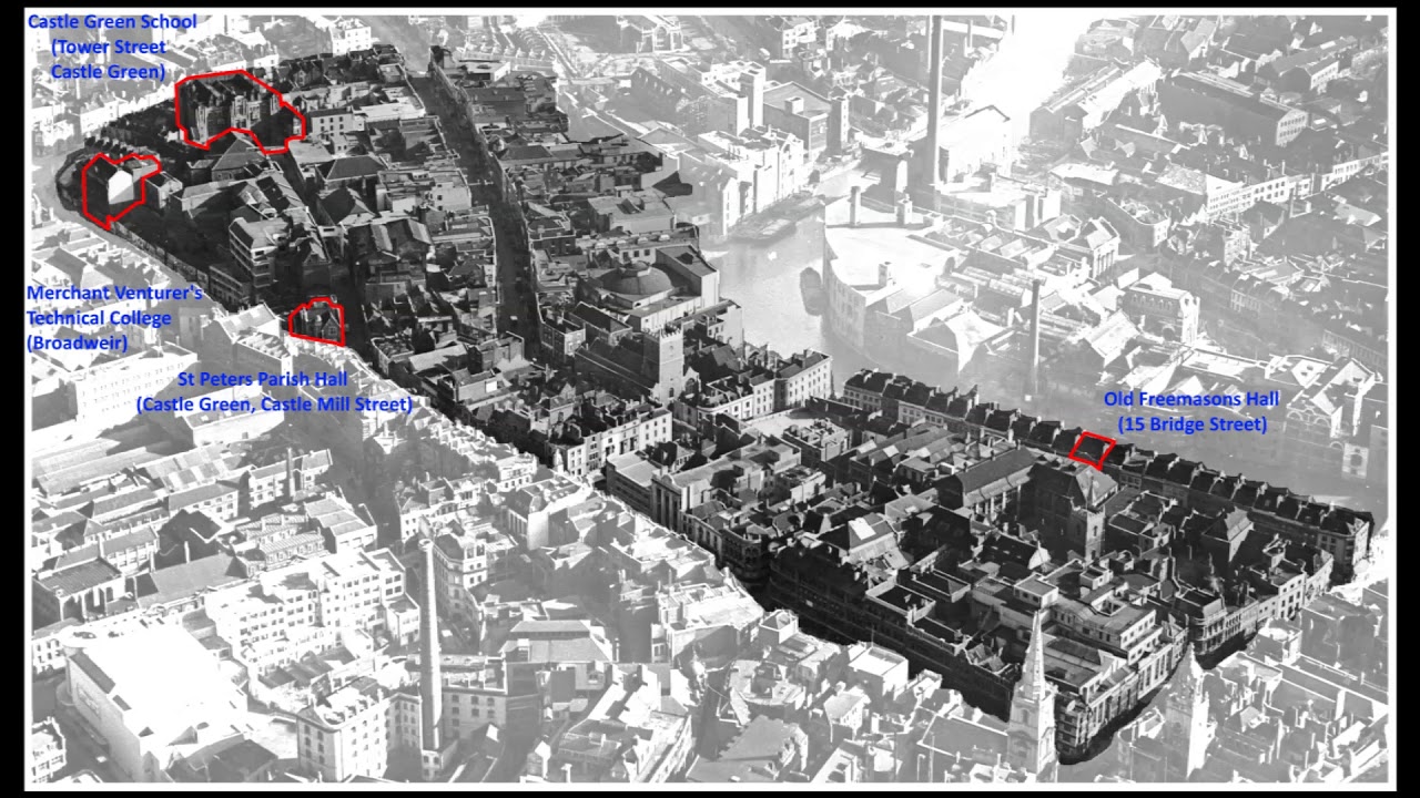 Castle Park, Bristol, 1938 and today