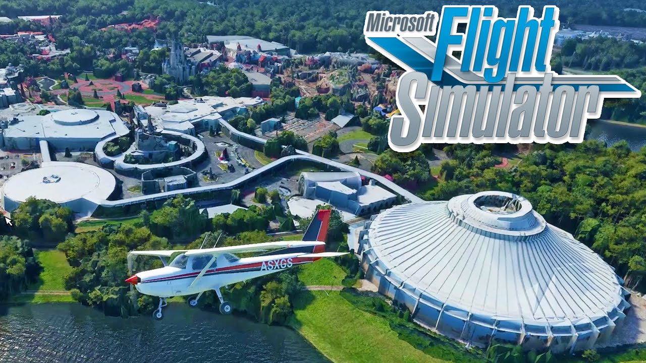 🛫 Survol de parcs d'attractions ! - Flight Simulator 2020