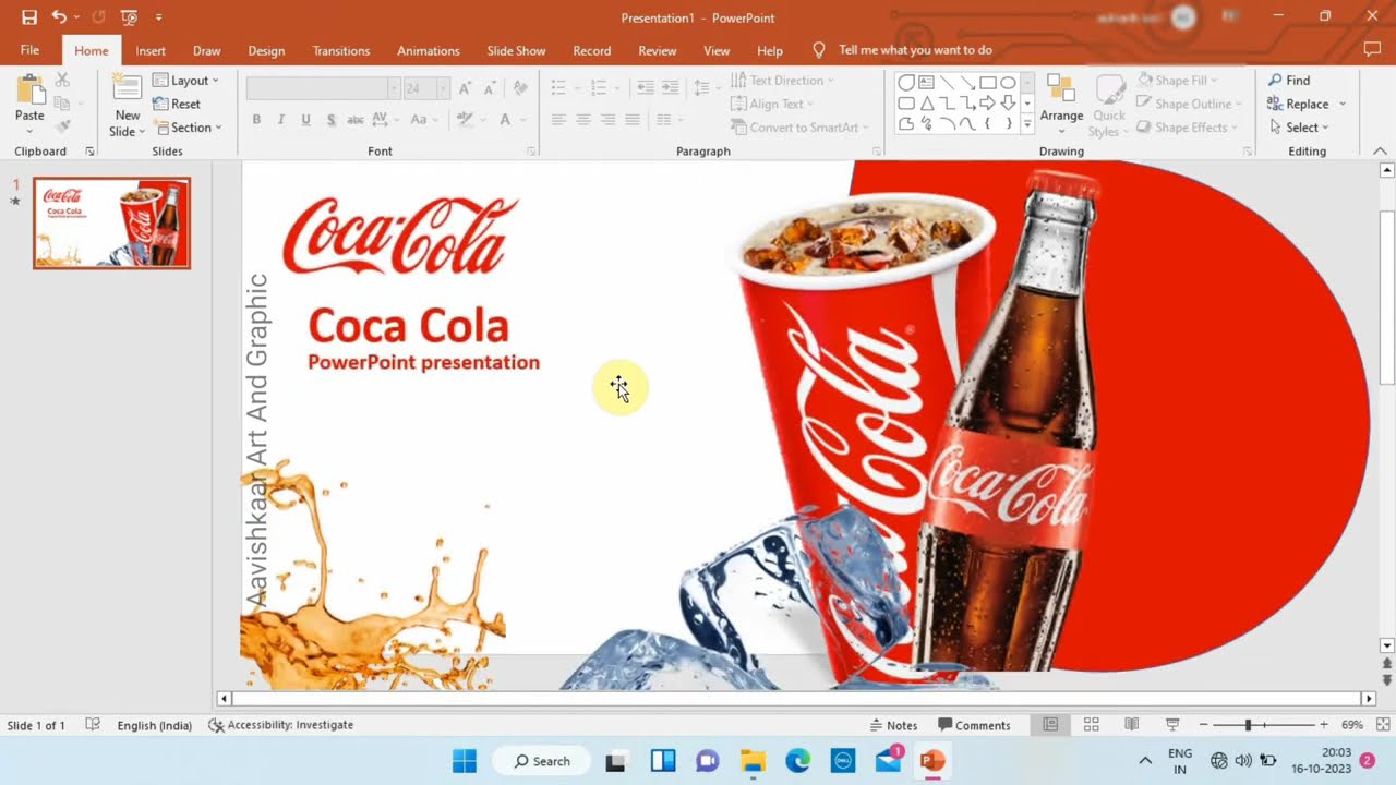 Coco Cola Animation In PowerPoint