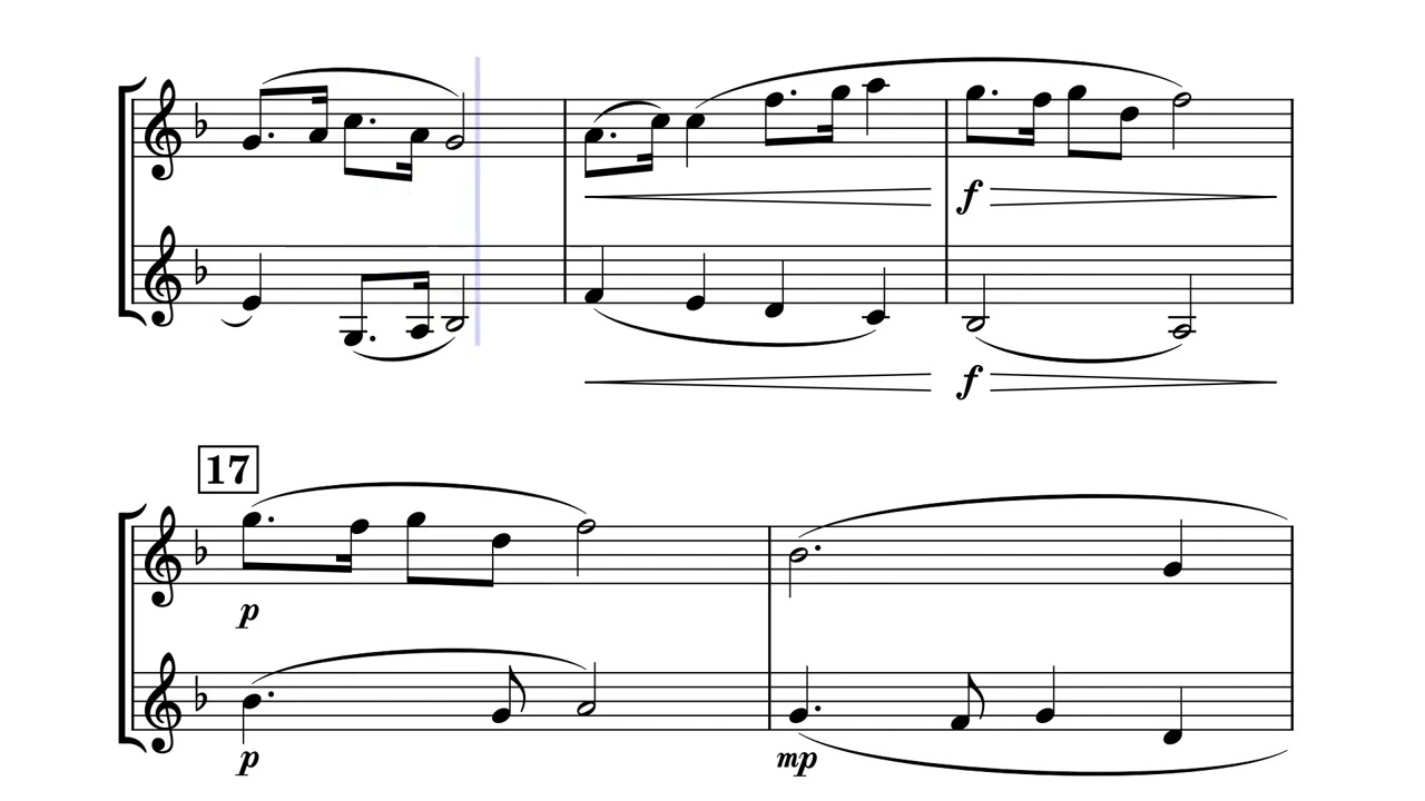Largo from New World Symphony for Clarinet Duet