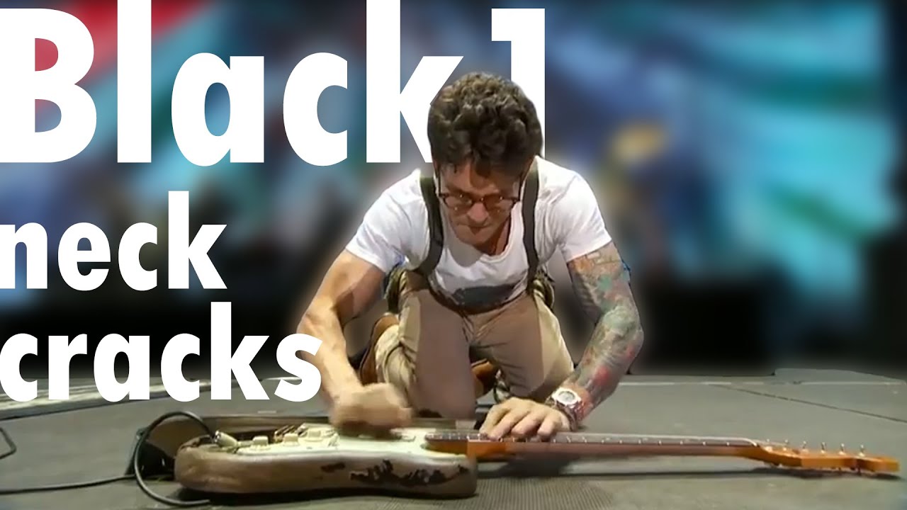 John Mayer - Black1 Stratocaster Neck Cracks During Gravity Solo
