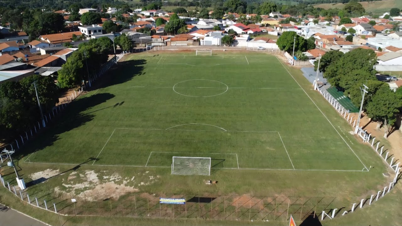 Estádio Gerson Soares - Bonfinópolis Goiás  - Vista de Cima  - drone vídeo