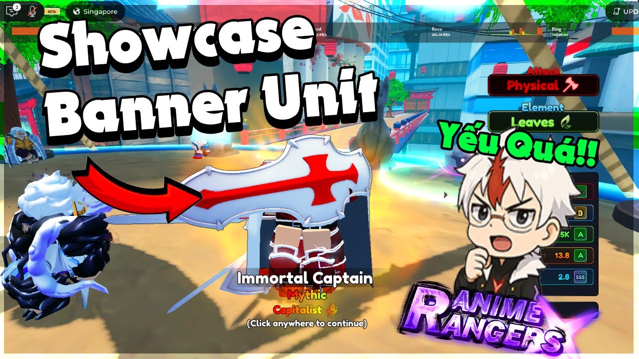 Showcase IMMORTAL CAPTAIN trong Banner Update mới Anime Rangers X | LordSeven