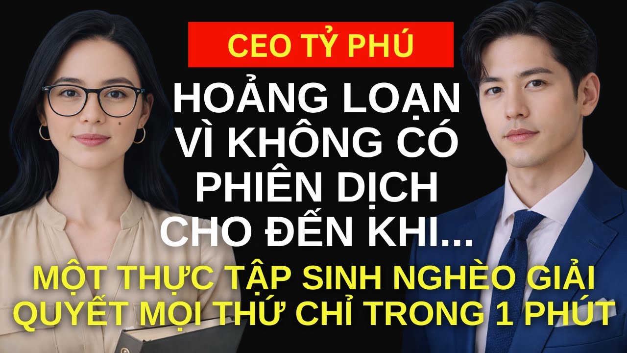 CEO Tỷ Phú HOẢNG LOẠN Vì Không Có PHIÊN DỊCH Đến Khi Cô Thực Tập Sinh Giải Quyết Mọi Thứ Trong 1Phút