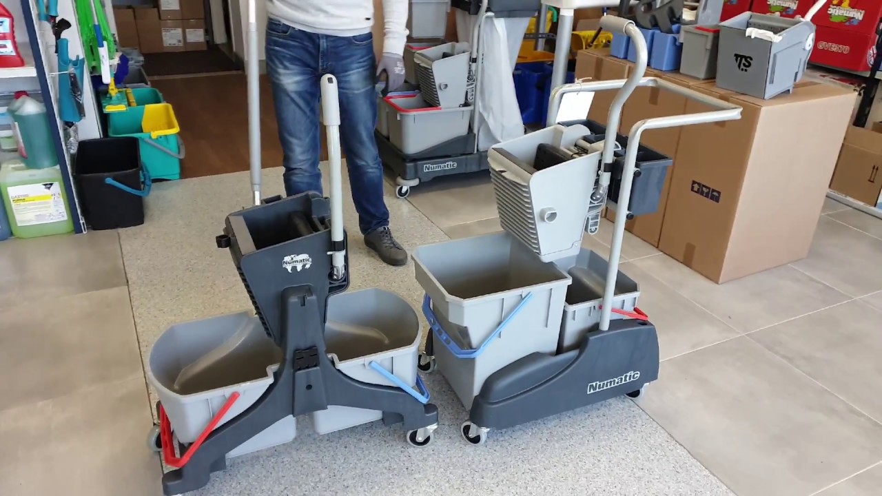 EURO-MATIC.pl | Czym się różni wózek Numatic TM2815G od MMT1616? | Porównanie wózków do mycia podłóg