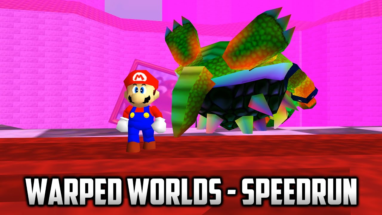 ⭐ Super Mario 64 - Warped Worlds / His Personalized Copy - Anniversary Edition - Speedrun (TAS) 3:12