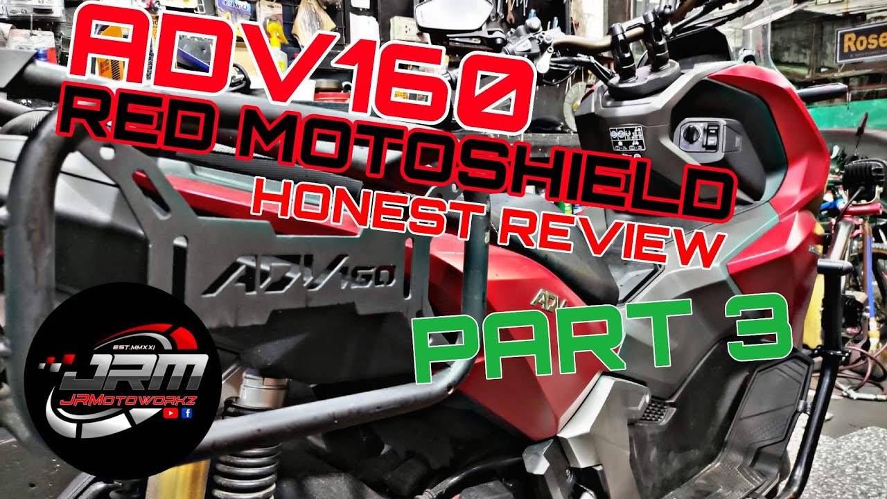 ADV160 HONEST REVIEW | V2 SIDE PANIERE FT. RED MOTOSHEILD BRACKET #jrmotoworkz #jrm #adv160 #review