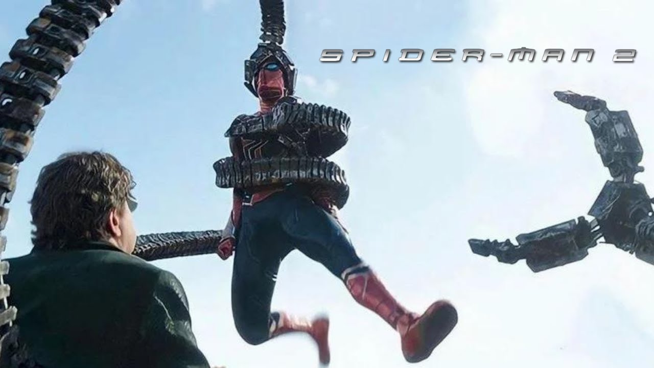 No Way Home Doc Ock battle with Spider-Man 2 train fight music
