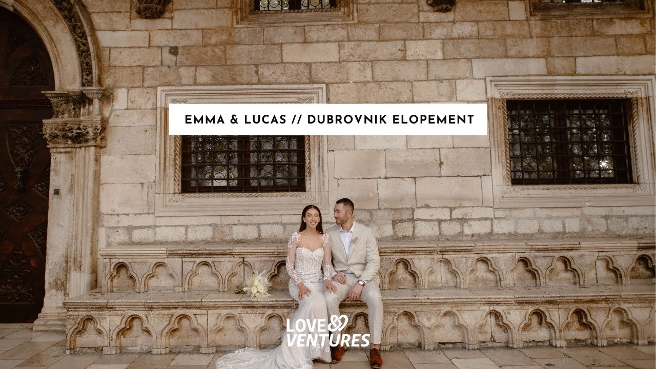 Sponza Palace Dubrovnik Elopement Wedding // Emma & Lucas