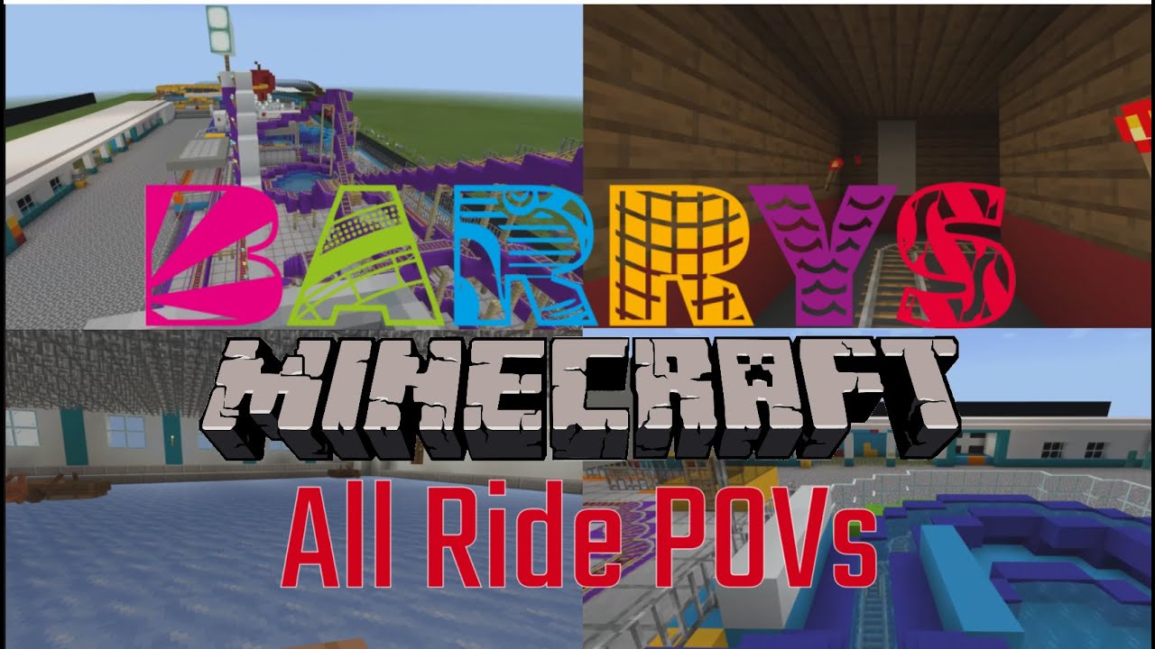 Barry's Amusements Minecraft All ride POVs