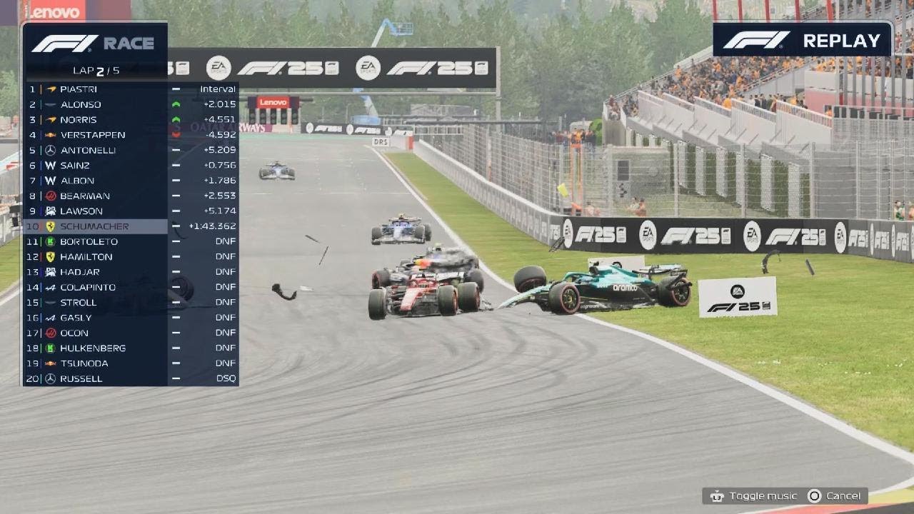 F1 25 SCHUMACHER AURA HAHAHA