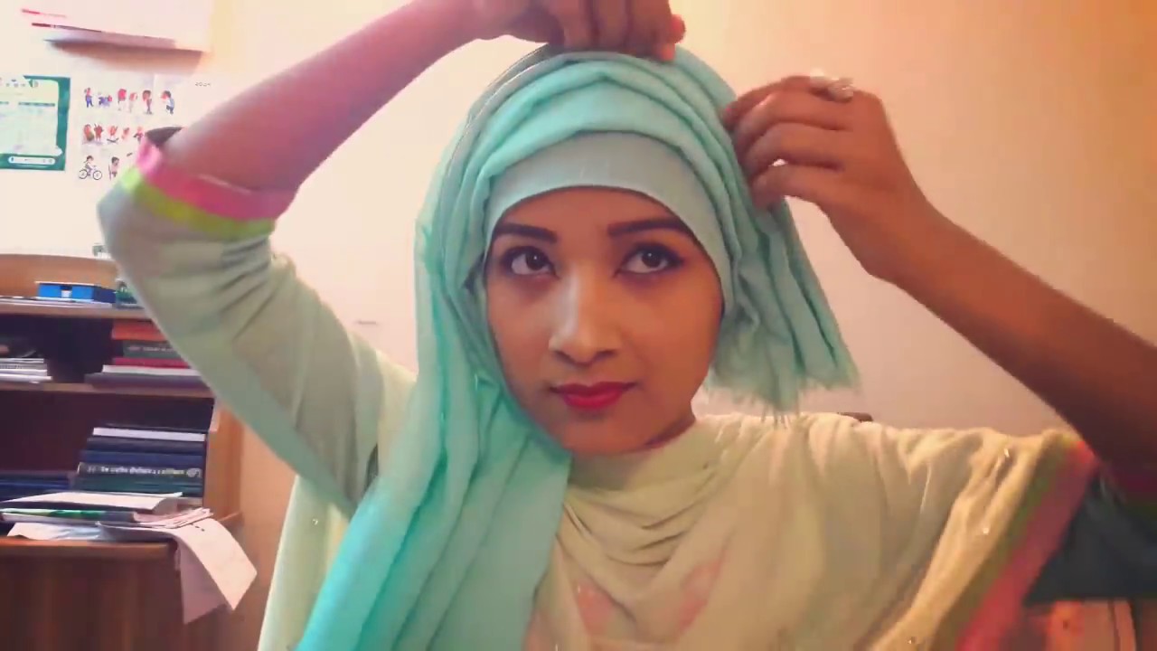 Five Layered Hijab tutorial - Layered Hijab Tutorial | Riku Haque