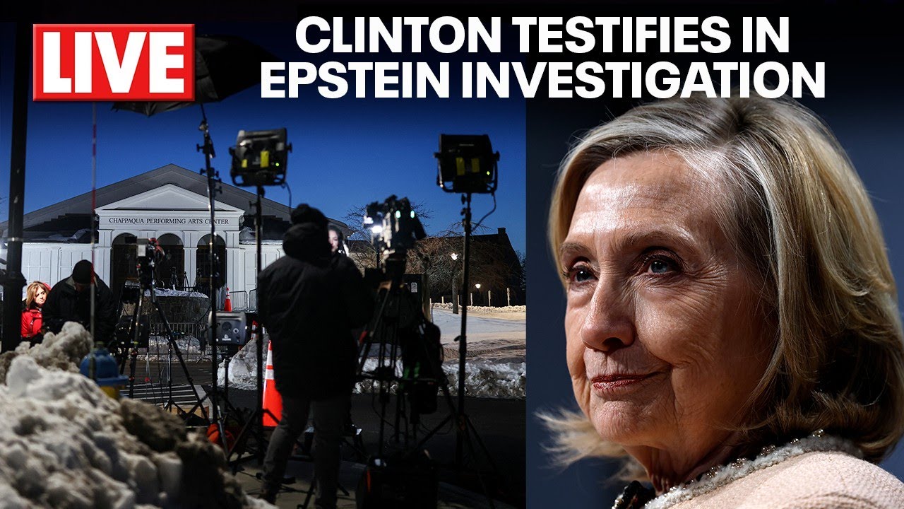 LIVE STAKEOUT: HILLARY CLINTON DEPOSITION IN EPSTEIN INVESTIGATION