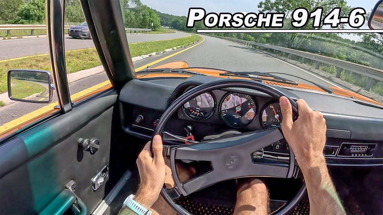 Porsche 914-6 1970 года — среднемоторный плоский 6-цилиндровый двигатель. Впечатления от вождения...