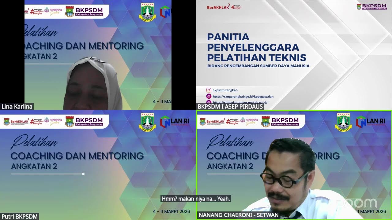 Pelatihan Coaching Mentoring Angkatan II