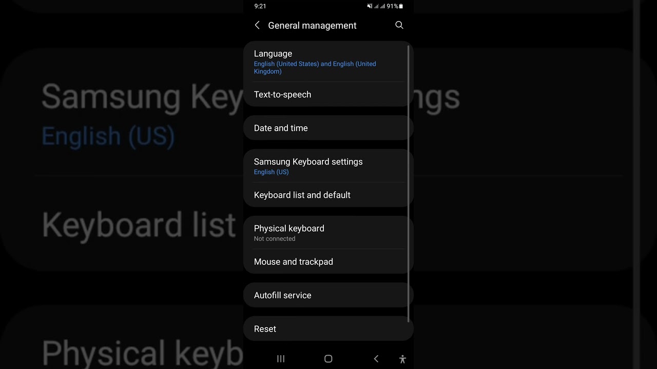Keyboard list and default in any android mobile phone 
