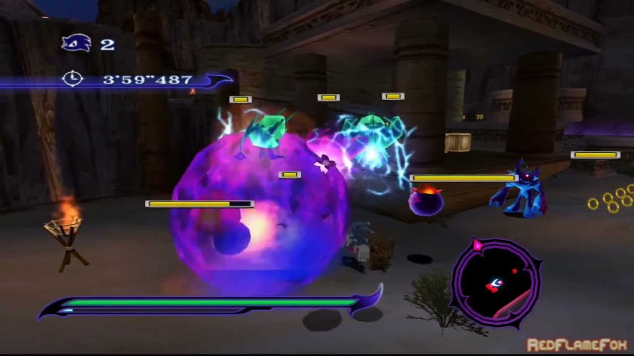 SONIC UNLEASHED [ITA PS2] - Parte 41: Shamar (Notte), Arid Sands - Città di sabbia