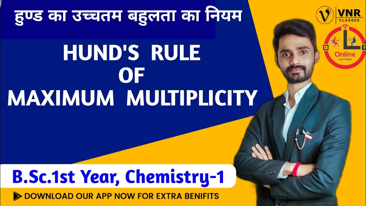 Hund's Rules of Maximum Multiplicity | Structure of Atom |  B.Sc.1st Year Paper-I | Prahalad Sir
