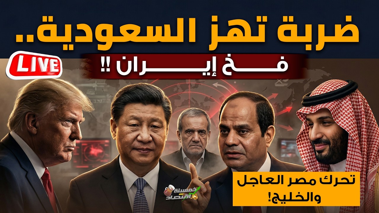 فخ إيران.ضربة تهز السعودية وتحرك مصر العاجل والخليج.. وفود تصل مصر..الصين تُرسل أقوى أسلحتها لـ مصر!