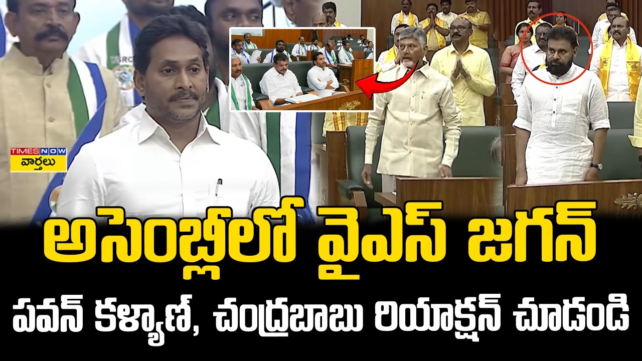 అసెంబ్లీలో జగన్ ఎంట్రీ || YS Jagan in Assembly,  Watch Pawan Kalyan & Chandrababu Reaction