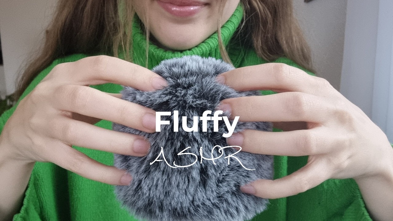 ASMR Fluffy Mic Cover Rubbing Only | No Talking