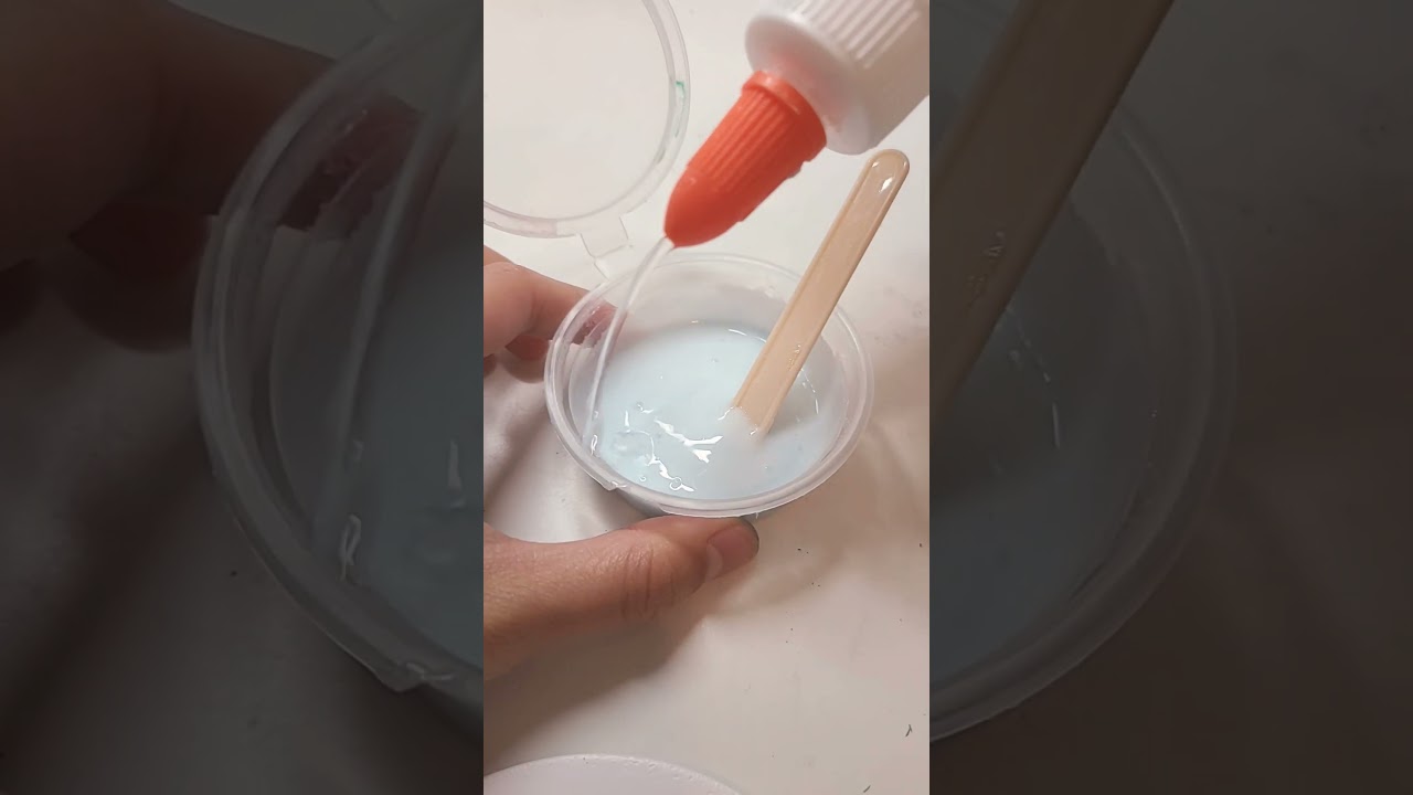 how to make a white glue slime!!!! #slime #diy #shorts